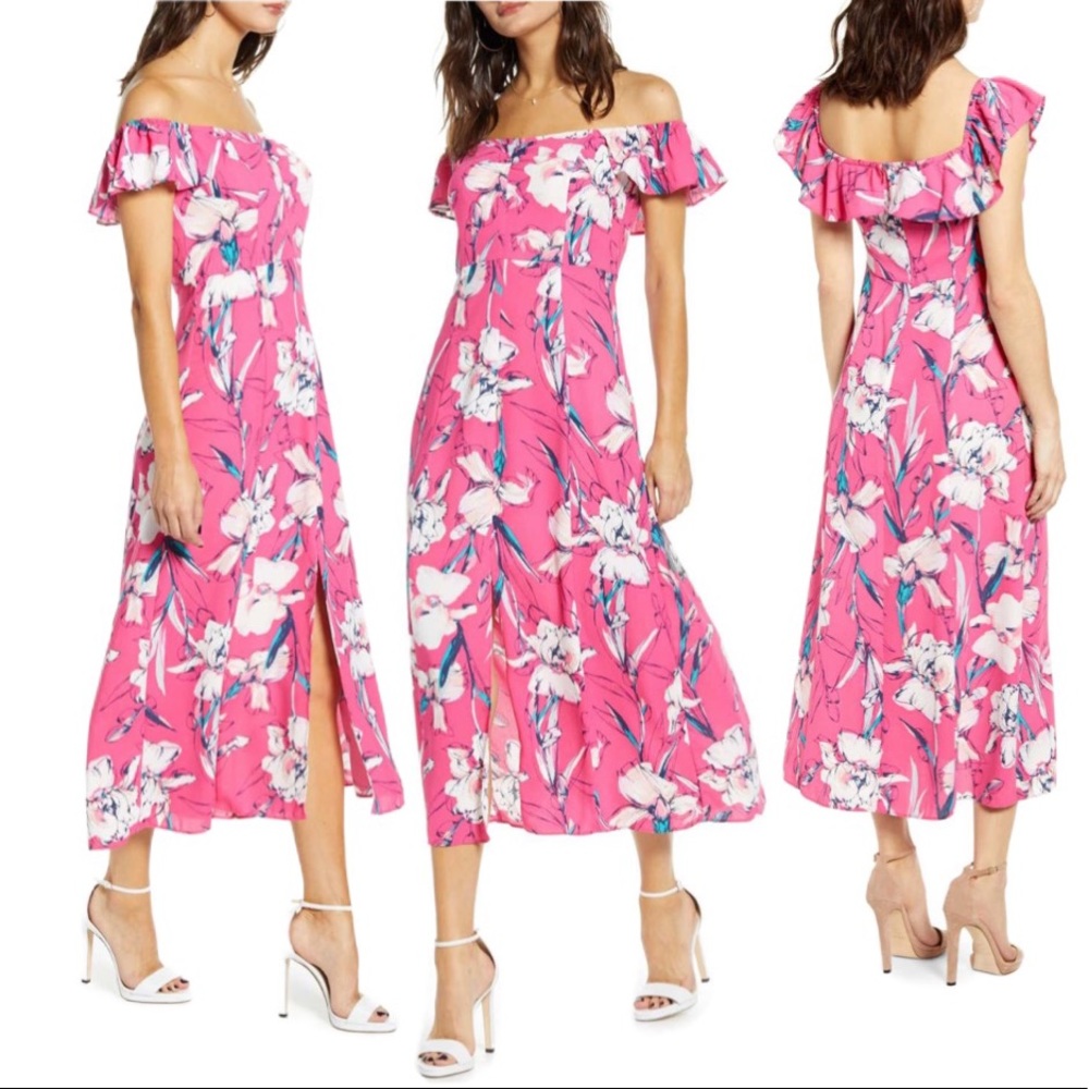 Leith Floral Detail Flower Print Dress *NWOT - Picture 1 of 6